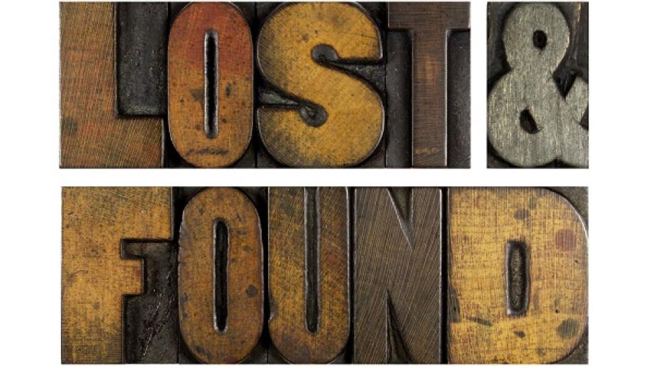 Lost and found sign